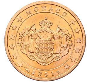 2 евроцента 2001 года Монако — Фото №1
