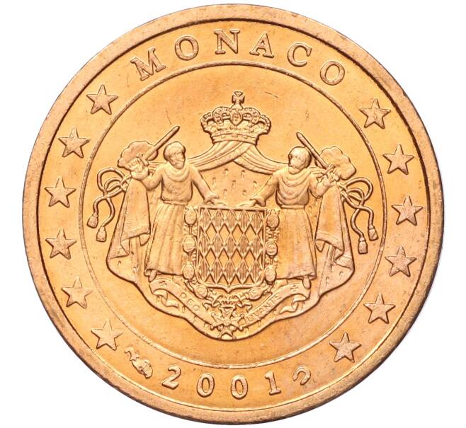 Монета 2 евроцента 2001 года Монако (Артикул: M2-65577) — Фото №1