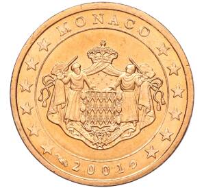 2 евроцента 2001 года Монако — Фото №1