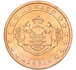 2 евроцента 2001 года Монако — Фото №1