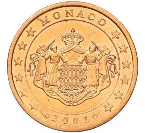 2 евроцента 2001 года Монако — Фото №1