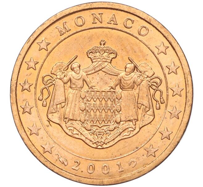 Монета 2 евроцента 2001 года Монако (Артикул: M2-65584) — Фото №1