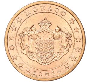 2 евроцента 2001 года Монако — Фото №1