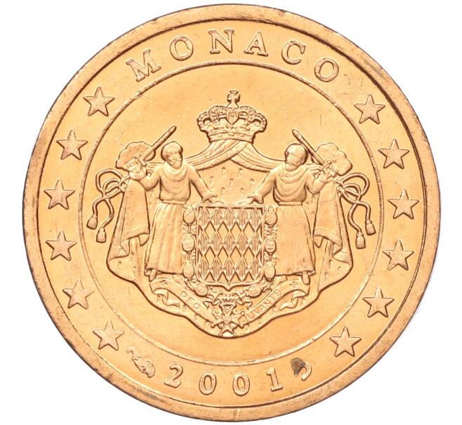 Монета 2 евроцента 2001 года Монако (Артикул: M2-65587) — Фото №1