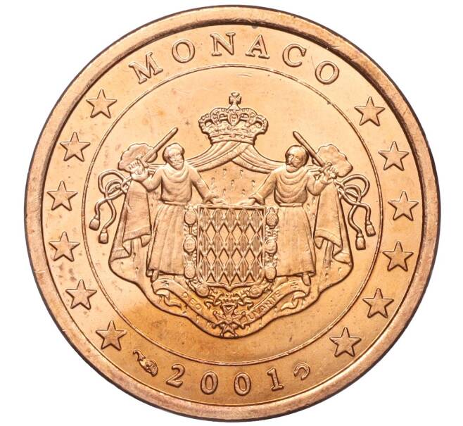 Монета 5 евроцентов 2001 года Монако (Артикул: M2-65588) — Фото №1