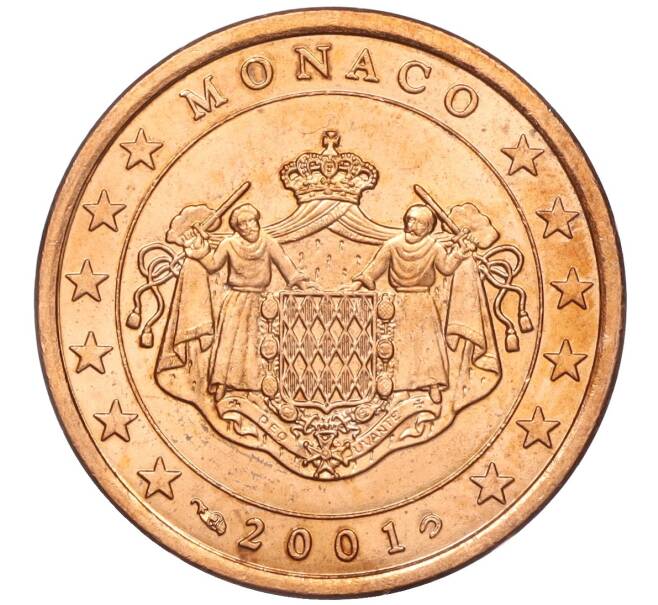 Монета 5 евроцентов 2001 года Монако (Артикул: M2-65591) — Фото №1