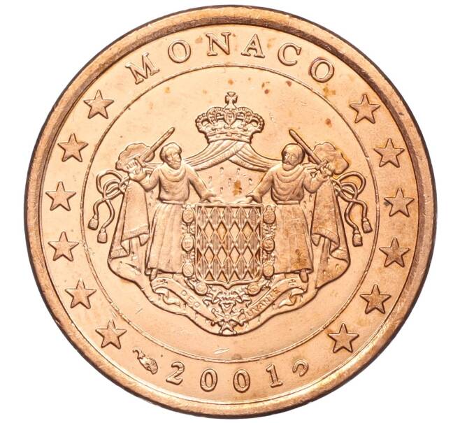 Монета 5 евроцентов 2001 года Монако (Артикул: M2-65592) — Фото №1