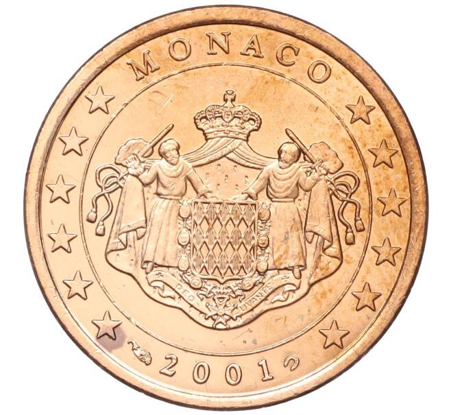 Монета 5 евроцентов 2001 года Монако (Артикул: M2-65593) — Фото №1