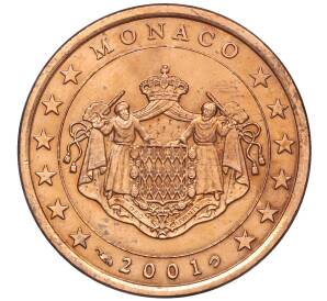 5 евроцентов 2001 года Монако — Фото №1