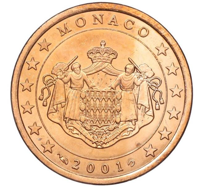 Монета 5 евроцентов 2001 года Монако (Артикул: M2-65595) — Фото №1