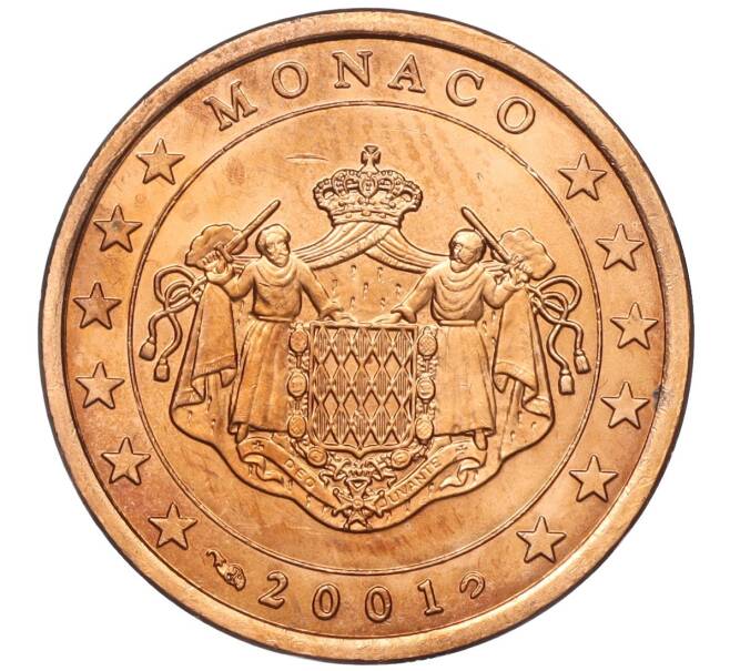 Монета 5 евроцентов 2001 года Монако (Артикул: M2-65600) — Фото №1