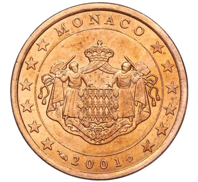 Монета 5 евроцентов 2001 года Монако (Артикул: M2-65607) — Фото №1