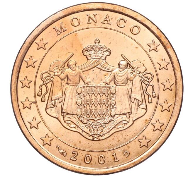 Монета 5 евроцентов 2001 года Монако (Артикул: M2-65611) — Фото №1