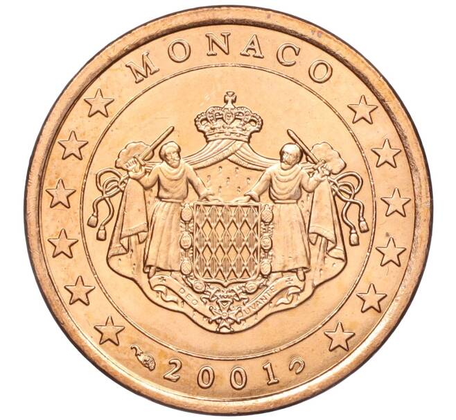 Монета 5 евроцентов 2001 года Монако (Артикул: M2-65615) — Фото №1