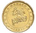 Монета 20 евроцентов 2001 года Монако (Артикул: M2-65651) — Фото №1