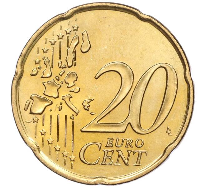 Монета 20 евроцентов 2001 года Монако (Артикул: M2-65653) — Фото №2