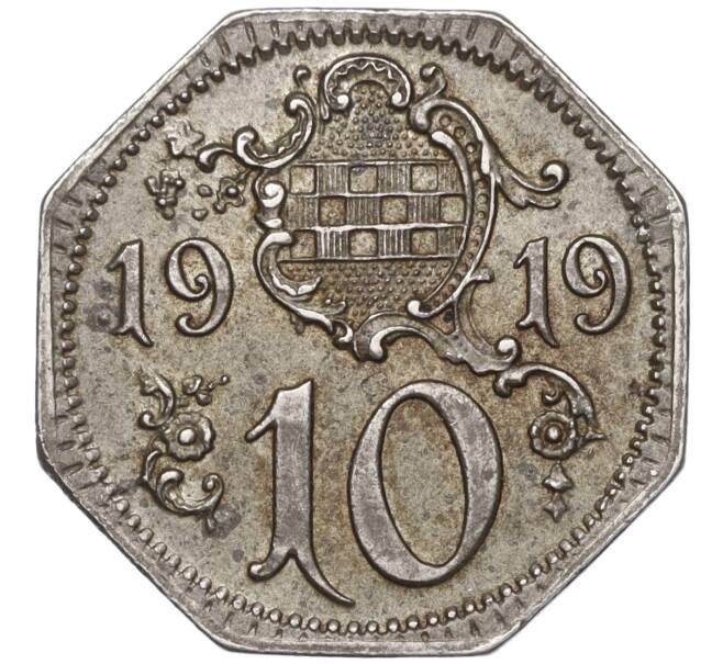 Монета 10 пфеннигов 1919 года Германия — город Хамм (Нотгельд) (Артикул: K11-95775) — Фото №2