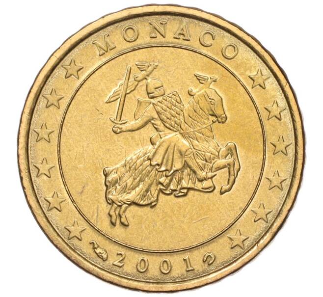 Монета 10 евроцентов 2001 года Монако (Артикул M2-65703)