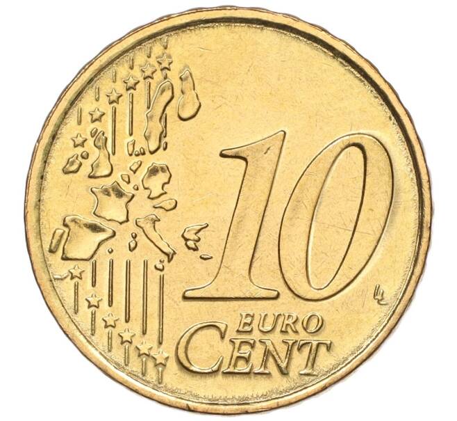 Монета 10 евроцентов 2001 года Монако (Артикул: M2-65706) — Фото №2