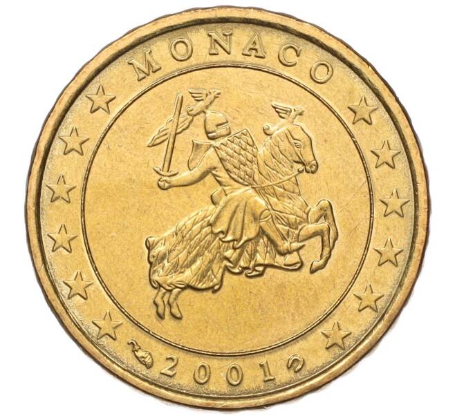Монета 10 евроцентов 2001 года Монако (Артикул: M2-65708) — Фото №1