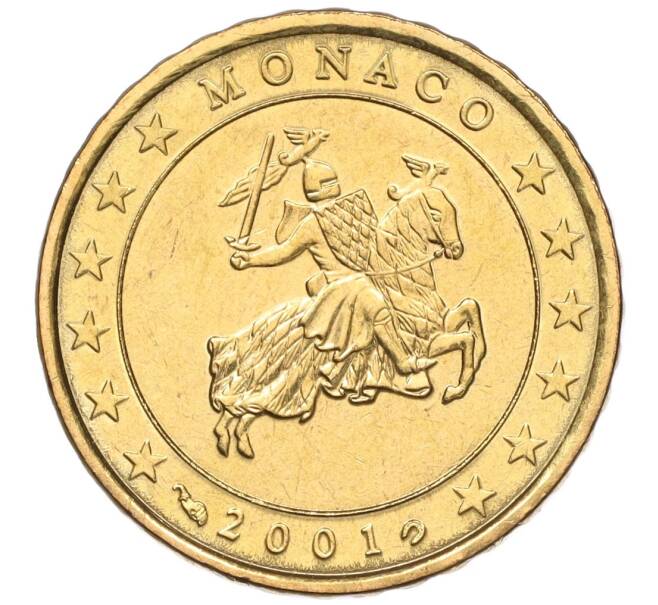 Монета 10 евроцентов 2001 года Монако (Артикул: M2-65710) — Фото №1