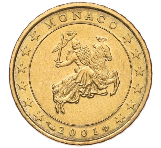 Монета 10 евроцентов 2001 года Монако (Артикул: M2-65712) — Фото №1