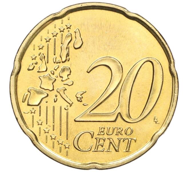 Монета 20 евроцентов 2002 года Монако (Артикул: M2-65728) — Фото №2