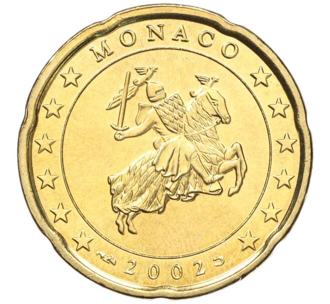 Монета 20 евроцентов 2002 года Монако (Артикул: M2-65730) — Фото №1