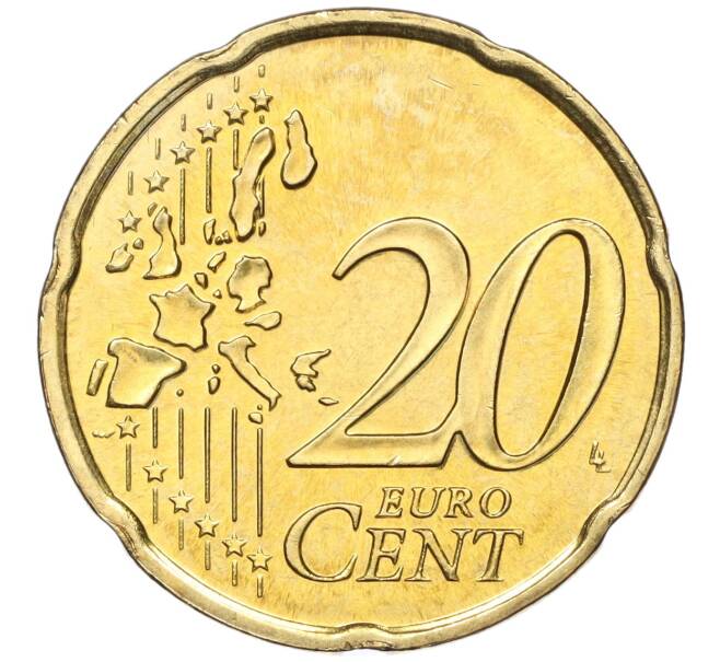 Монета 20 евроцентов 2002 года Монако (Артикул: M2-65733) — Фото №2