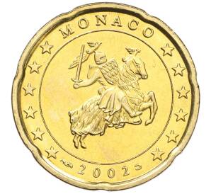 20 евроцентов 2002 года Монако — Фото №1