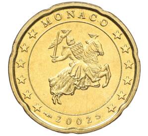 20 евроцентов 2002 года Монако — Фото №1