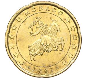 20 евроцентов 2002 года Монако — Фото №1