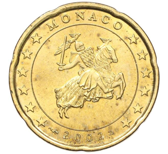 Монета 20 евроцентов 2002 года Монако (Артикул: M2-65741) — Фото №1