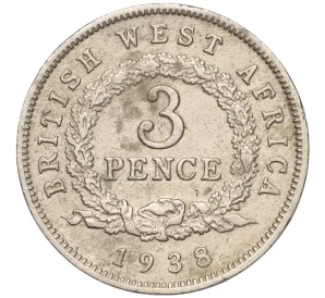 3 пенса 1938 года Н Британская Западная Африка