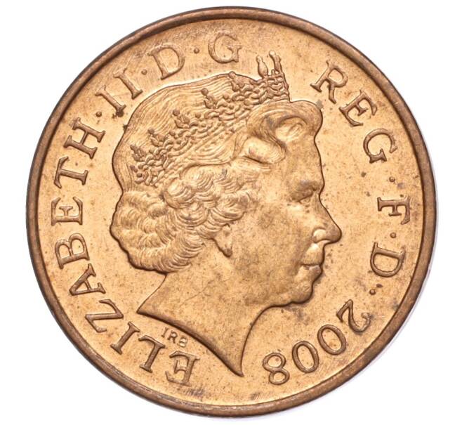 Монета 1 пенни 2008 года Великобритания (Артикул K11-95959)