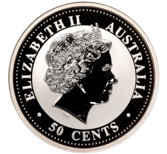 Монета 50 центов 2007 года Австралия «Китайский гороскоп — Год свиньи» (Артикул M2-65745)