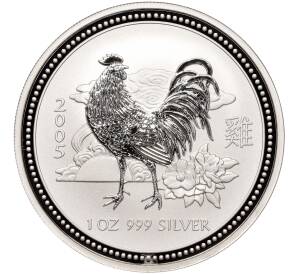 1 доллар 2005 года Австралия «Китайский гороскоп — Год петуха» — Фото №1