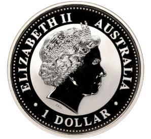 1 доллар 2003 года Австралия «Китайский гороскоп — Год козы» (Позолота) — Фото №2