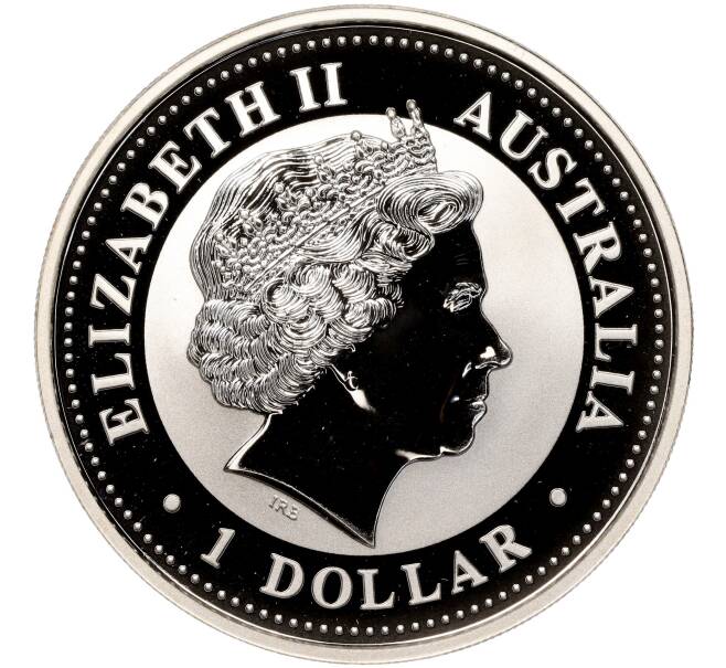 Монета 1 доллар 2003 года Австралия «Китайский гороскоп — Год козы» (Позолота) (Артикул M2-65753)