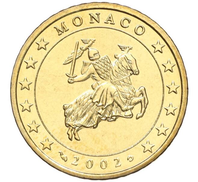 Монета 50 евроцентов 2002 года Монако (Артикул: M2-65756) — Фото №1