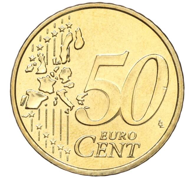 Монета 50 евроцентов 2002 года Монако (Артикул: M2-65756) — Фото №2