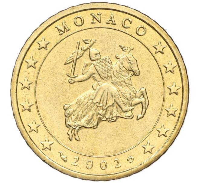Монета 50 евроцентов 2002 года Монако (Артикул: M2-65758) — Фото №1