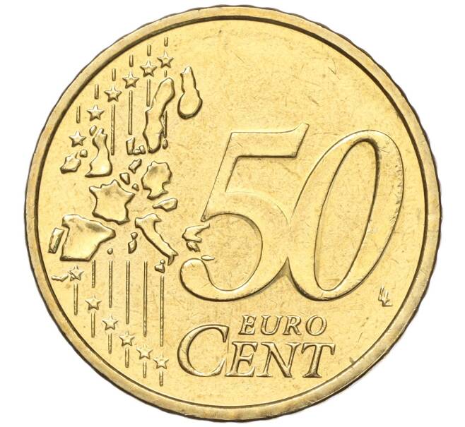 Монета 50 евроцентов 2002 года Монако (Артикул: M2-65758) — Фото №2