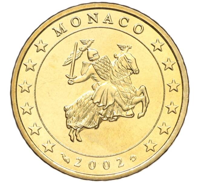 Монета 50 евроцентов 2002 года Монако (Артикул: M2-65759) — Фото №1