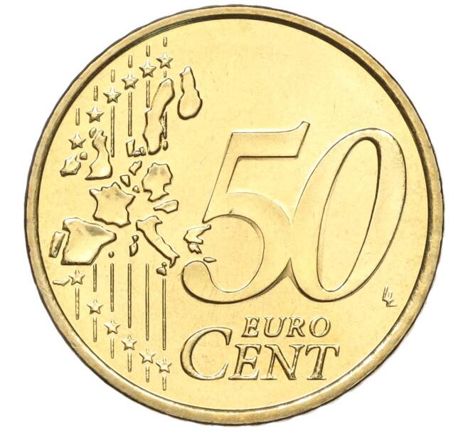 Монета 50 евроцентов 2002 года Монако (Артикул: M2-65759) — Фото №2