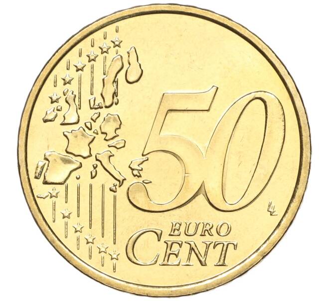 Монета 50 евроцентов 2002 года Монако (Артикул: M2-65760) — Фото №2