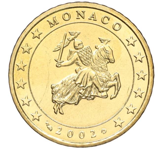 Монета 50 евроцентов 2002 года Монако (Артикул: M2-65761) — Фото №1