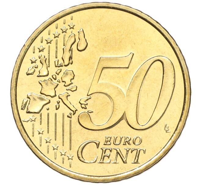 Монета 50 евроцентов 2002 года Монако (Артикул: M2-65766) — Фото №2