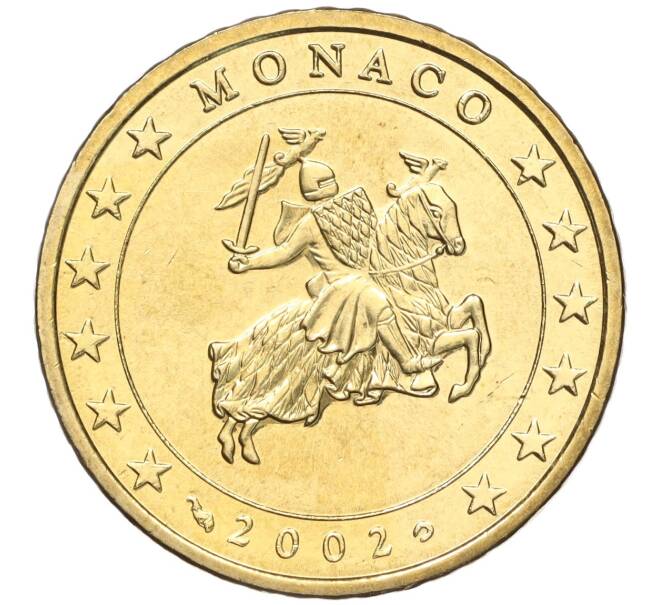 Монета 50 евроцентов 2002 года Монако (Артикул: M2-65772) — Фото №1