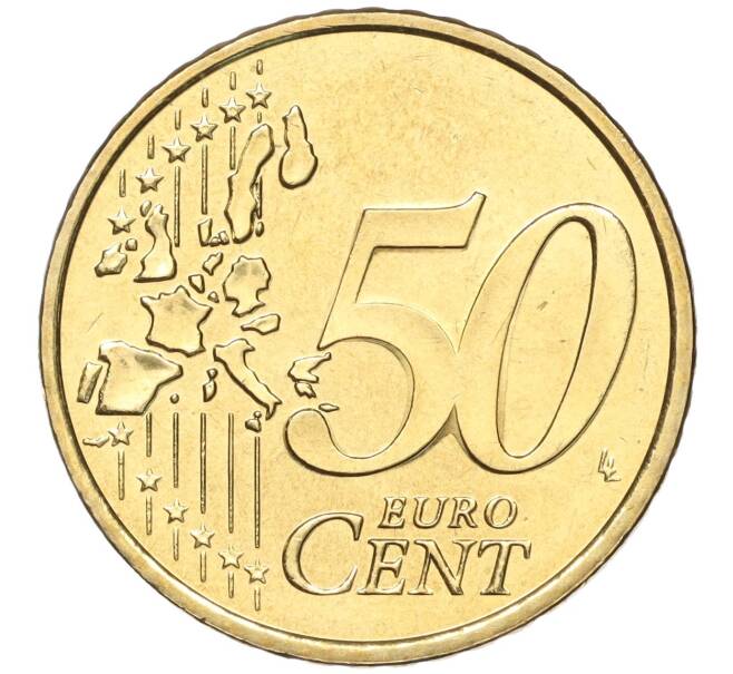 Монета 50 евроцентов 2002 года Монако (Артикул: M2-65772) — Фото №2